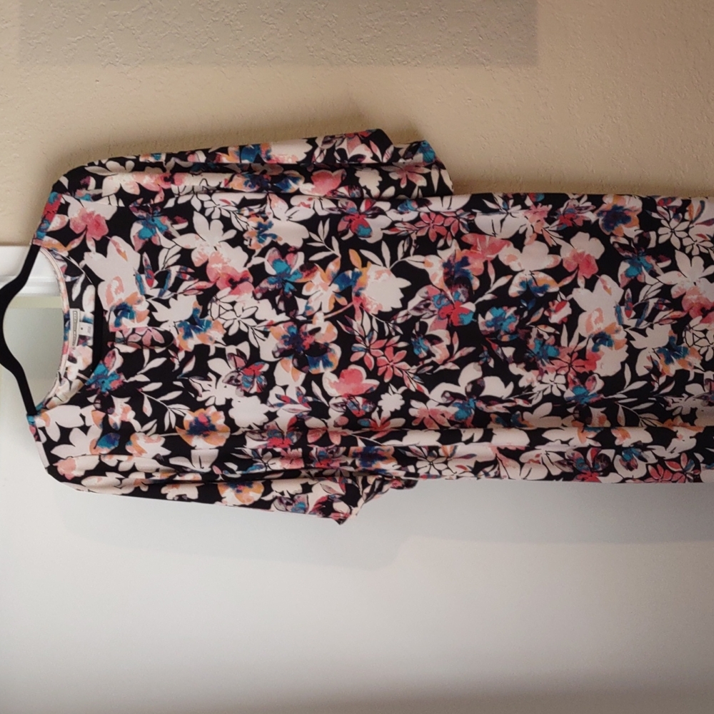 Dana Buchman floral print medium dress